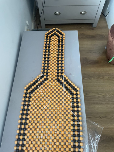 Brown wooden bead - wooden, taxi