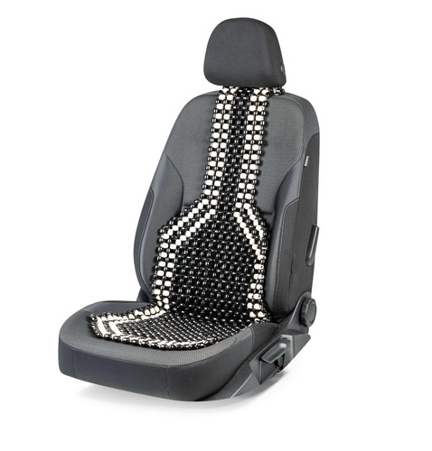 Black wooden bead car - black,